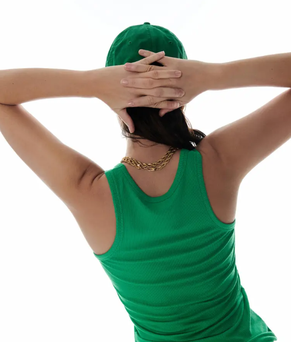 Bella Light Green Tank Top | القميص