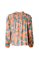 Blouse Smoke Green Cachemir - Smoke Green Cachemir بلوزة