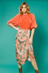 Skirt Maxi Green Cachemir - Maxi Green Cachemir تنورة