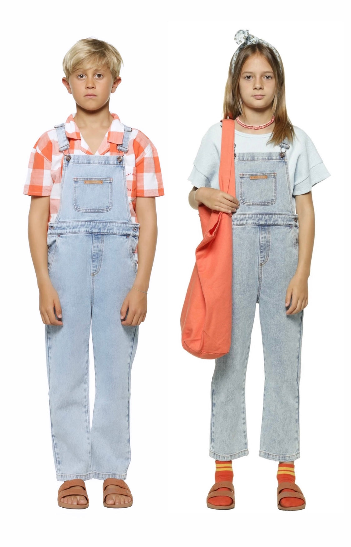 Unisex Dungarees Washed Blue Denim | جمبسوت