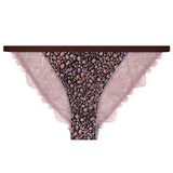 Brief Wild Rose Mini Flowers Print - Wild Rose Mini Flowers Print سروال النساء