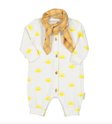 Playsuit off white w/sun - Baby بلوزة ضيقة