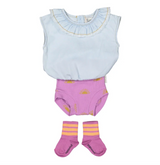 Baby Blommers Violet W/Sun - Baby بلوزة ضيقة