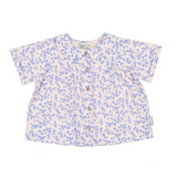 Blouse Light Pink W/Flowers - Girls بلوزة