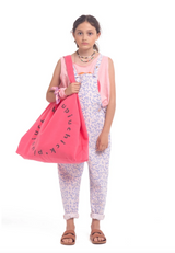 Jumpsuit Light Pink W/Flowers - Jumpsuit جمبسوت