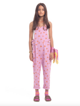 Jumpsuit Lavender W/Orange Hearts - Jumpsuit جمبسوت