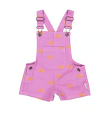 Short Dungarees Violet W/Sun - Jumpsuit جمبسوت