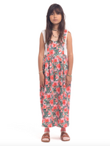 Dress Long Big Flowers - Long فستان