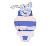 Baby Body Stripes Blue & Pink - Baby بلوزة ضيقة