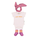 Bandana Pink Animal Print - Girls شريط الرأس