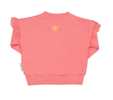 Sweatshirt Long Sleeve W/Frills - Girls سترة رياضية