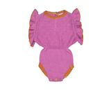 Playsuit Knitted Violet W/Lurex - Girls بلوزة