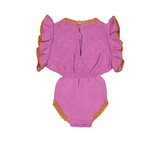 Playsuit Knitted Violet W/Lurex - Girls بلوزة