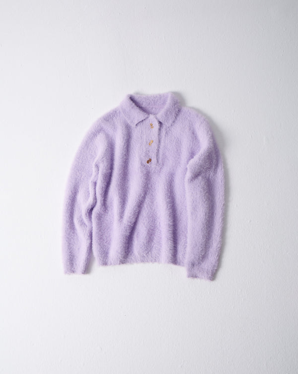 Sweater Polo Lilac - بلوزة