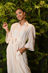 Miranda Cotton Lurex Dress | فستان نسائي