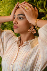 Miranda Cotton Lurex Dress | فستان نسائي