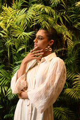 Miranda Cotton Lurex Dress | فستان نسائي