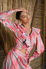 Bianki Skirt Coral | نورة المرأة