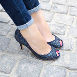 High Heels Celeste Dark Blue - Celeste High heels حذاء