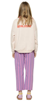 Girls Trousers Lavender W/Blue Stripes | سروال