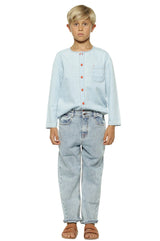 Long Sleeve Shirt Light Blue Chambray | قميص