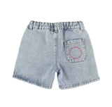 Boys Shorts Washed Blue Denim | سروال قصير