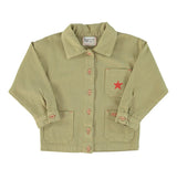 Kids Unisex Jacket Khaki W/Multicolor Prints | سترة