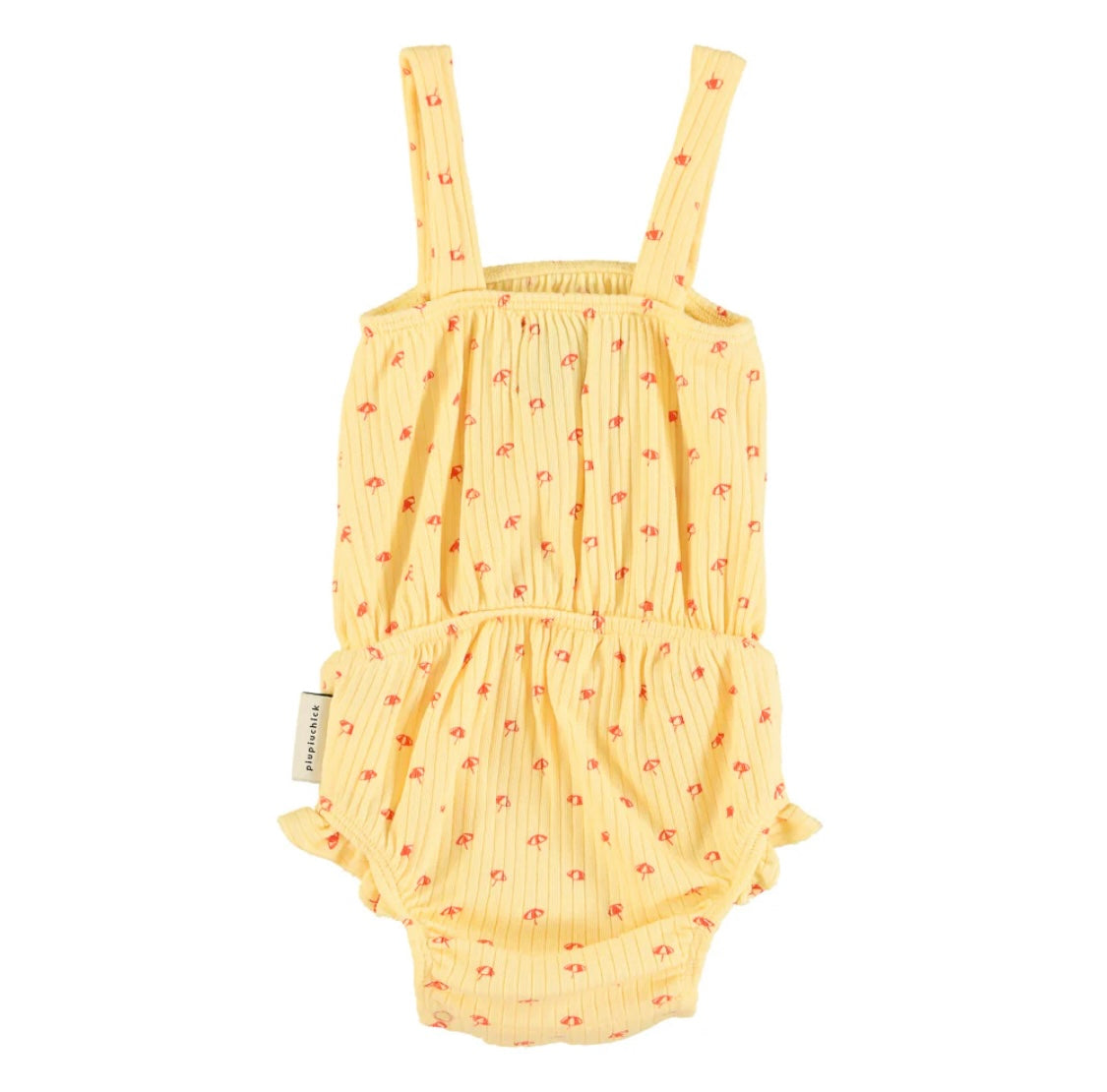 Girls Playsuit Yellow W/Sunshade Allover Print | بلوزة ضيقة