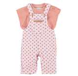 Baby Dungarees W/ Hearts Allover Print | جمبسوت