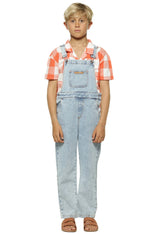 Unisex Dungarees Washed Blue Denim | جمبسوت