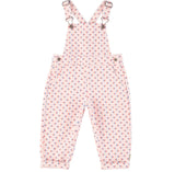 Girls Dungarees Pink W/ Hearts Allover | جمبسوت