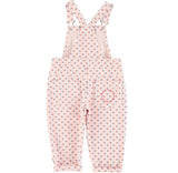 Girls Dungarees Pink W/ Hearts Allover | جمبسوت