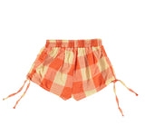 Girls Shorts Yellow/ Red Checkered | سروال قصير