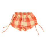 Girls Shorts Yellow/ Red Checkered | سروال قصير