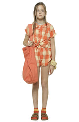 Girls Shorts Yellow/ Red Checkered | سروال قصير