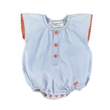 Baby Romper W/ Butterfly Sleeves | رومير