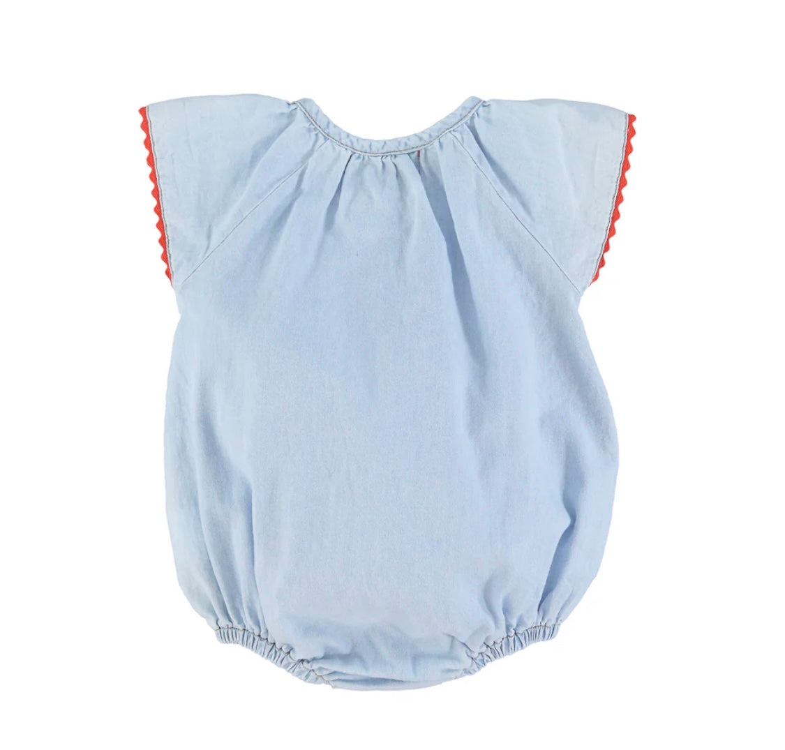 Baby Romper W/ Butterfly Sleeves | رومير