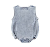 Baby Romper Washed Denim | رومير