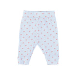 Baby Leggings Light blue W/Red Sunshade Allover Pattern | سروال ضيق