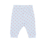 Baby Leggings Light blue W/Red Sunshade Allover Pattern | سروال ضيق