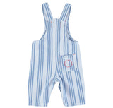 Baby Dungarees W/ Large Blue Stripes | جمبسوت
