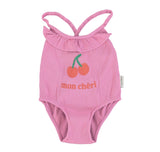 Girls Swimsuit W/Ruffle Lavender | طقم سباحة