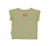 Kids T-Shirt Khaki W/ Star Print | بلوزة