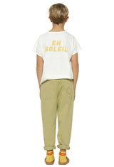 Kids T-Shirt Ecru W/ Yellow Sun Print | بلوزة