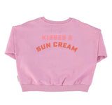 Girls Sweatshirt Lavender W/ Lips Print | سترة رياضية