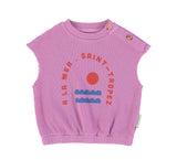 Baby Sleeveless Top Fuchsia W/ Print | بلوزة