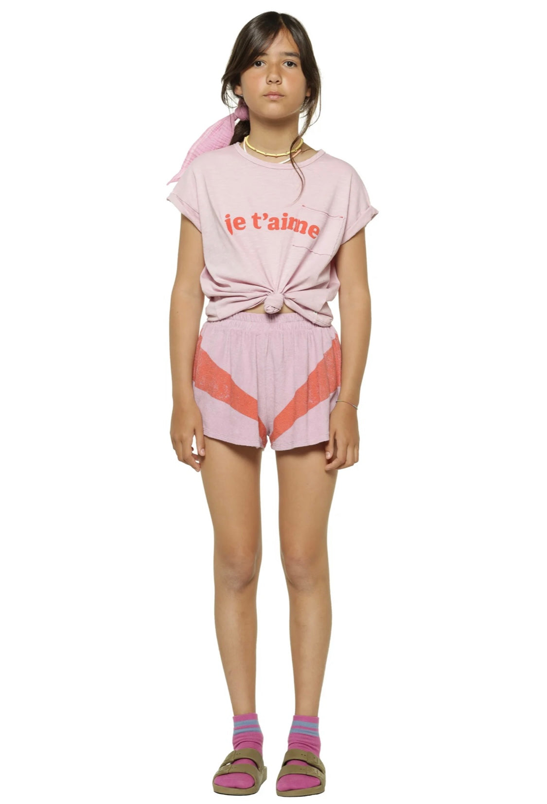 Girls T-Shirt Lilac W/ Cherry Print | بلوزة