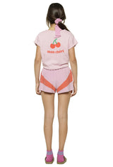 Girls Shorts Lilac/ Red | سروال قصير