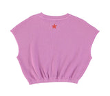 Girls Sleeveless Top Fuchsia W/ Print | بلوزة