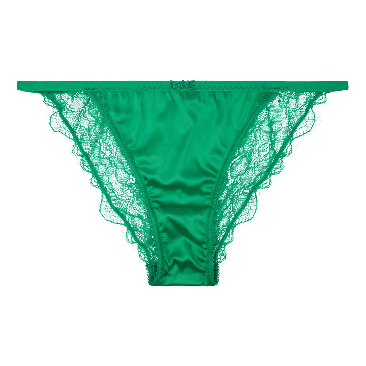 Wild Rose Green Briefs | الملابس الداخلية الدانتيل